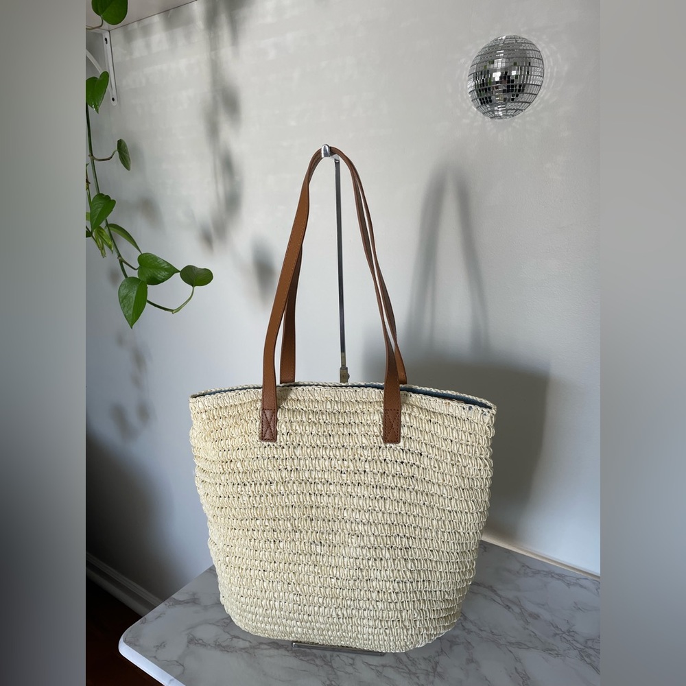 Talbots Paper Straw Tote Bag